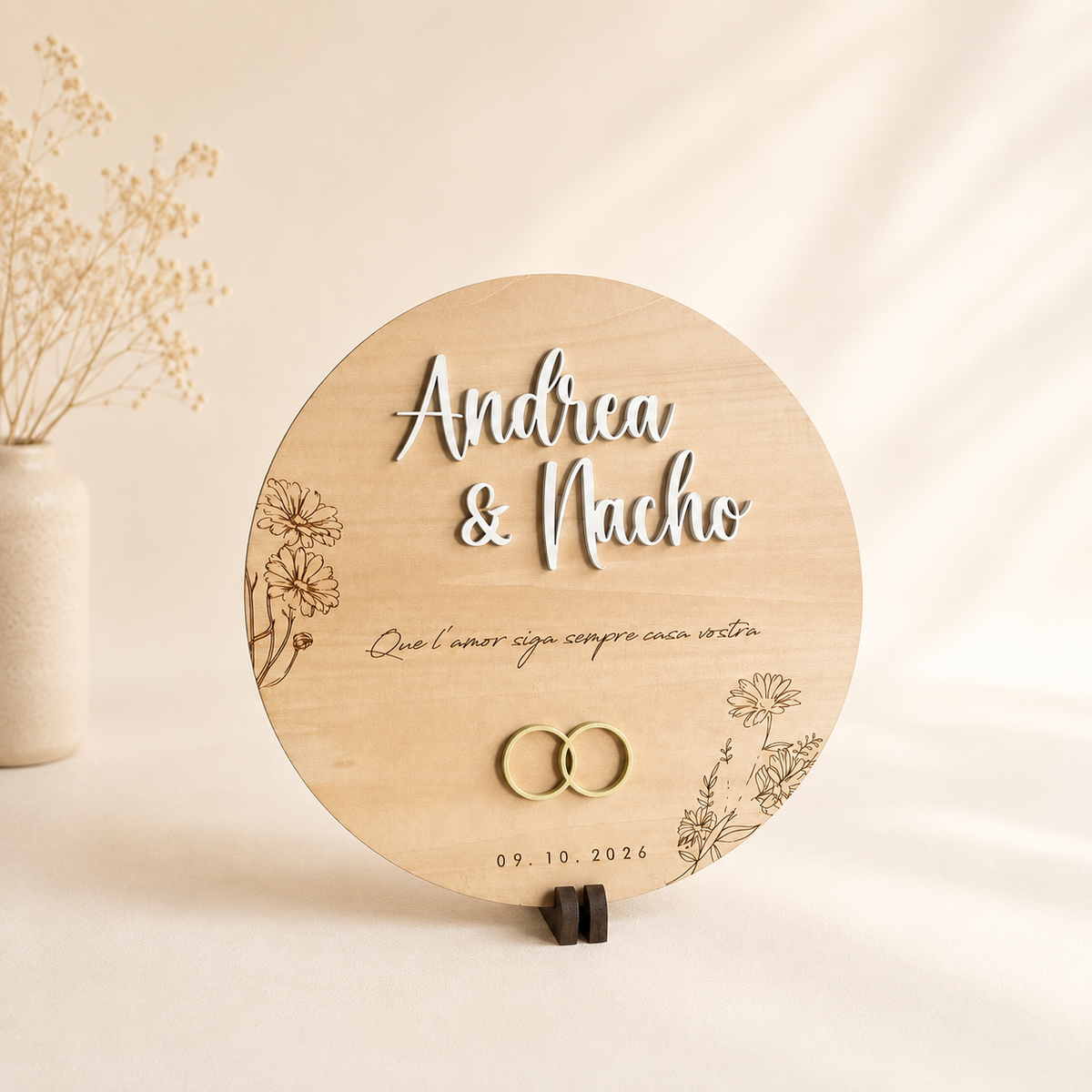 Placa Recuerdo de boda