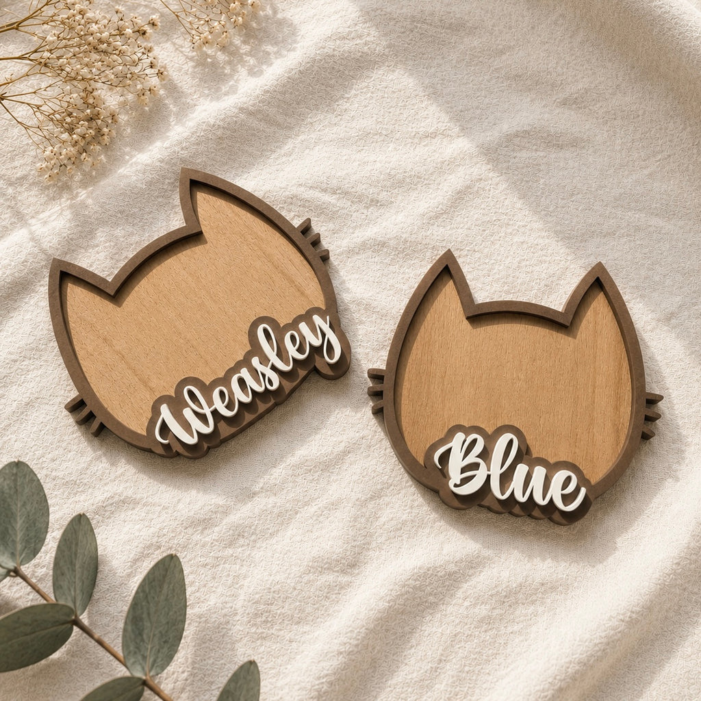 Silueta gato personalizada