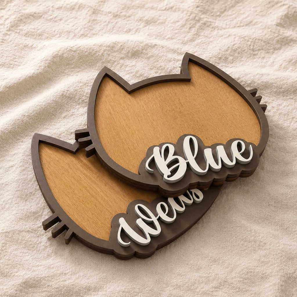 Silueta gato personalizada