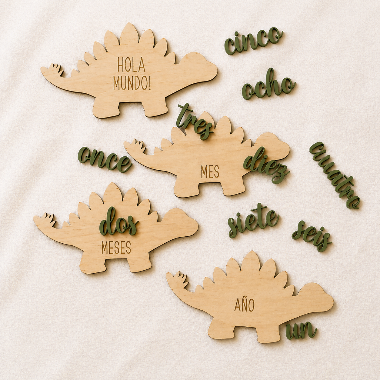 Cumple meses infantil dinosaurio