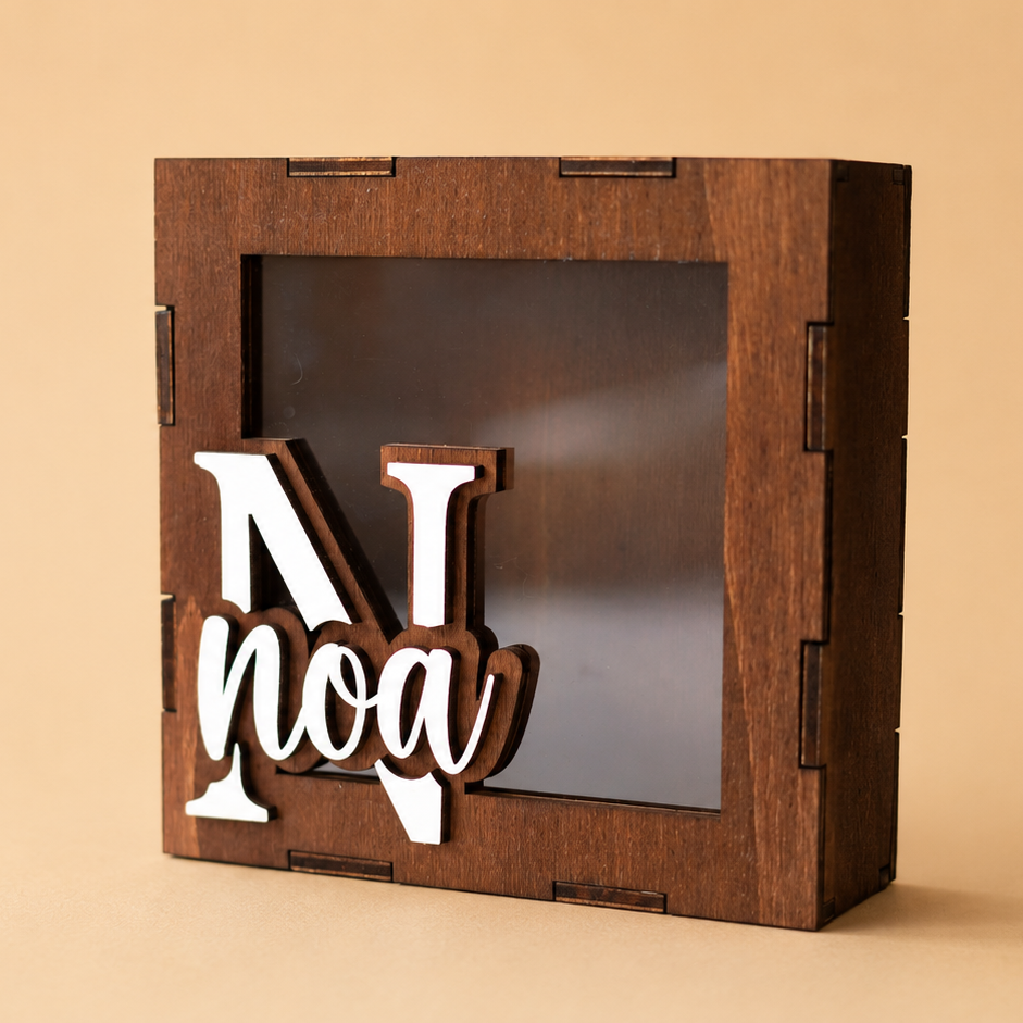 Hucha personalizada con nombre