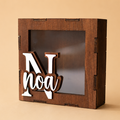 Hucha personalizada con nombre