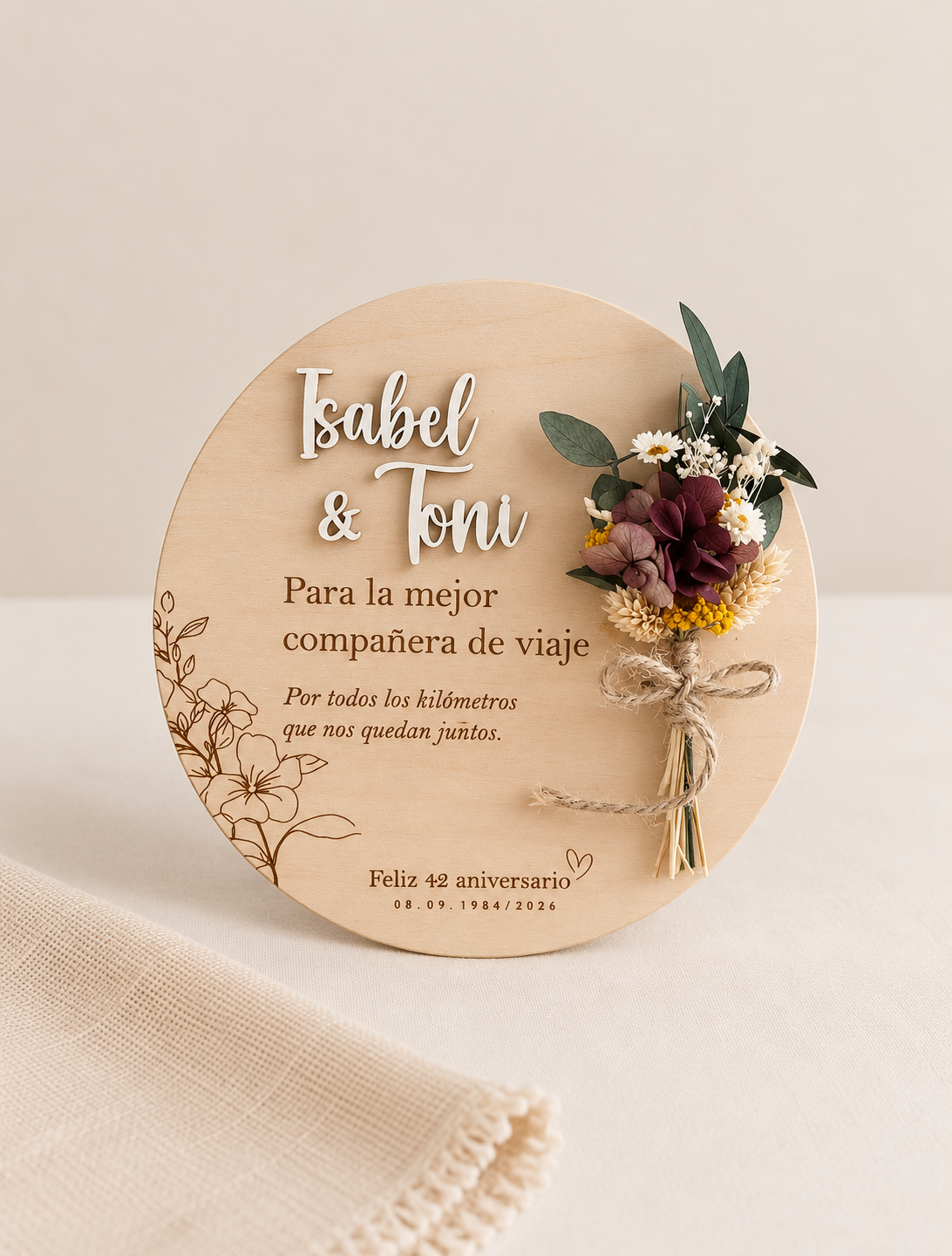 Placa aniversario