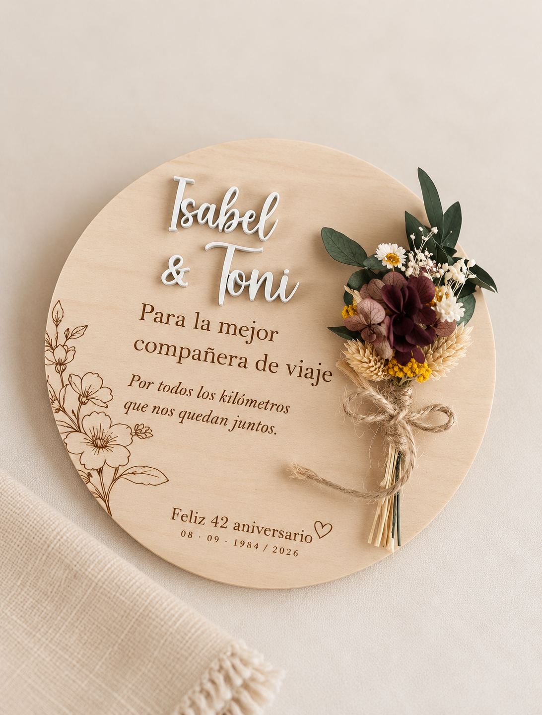 Placa aniversario