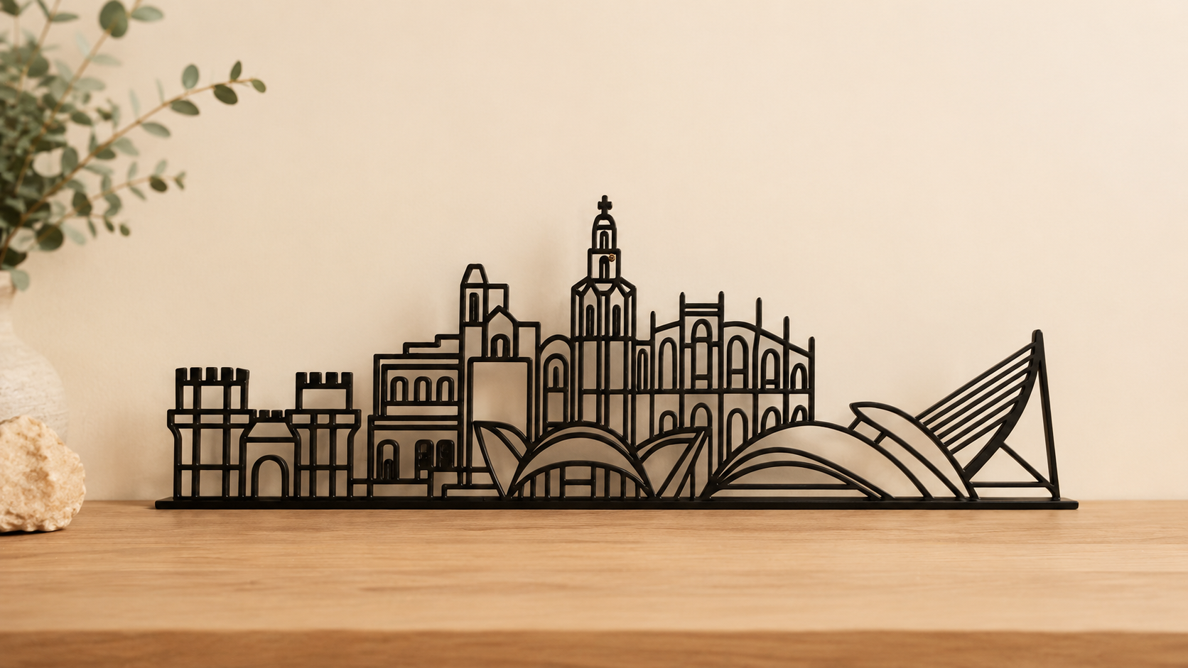 Silueta skyline Valencia