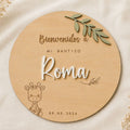 Placa de Bienvenida