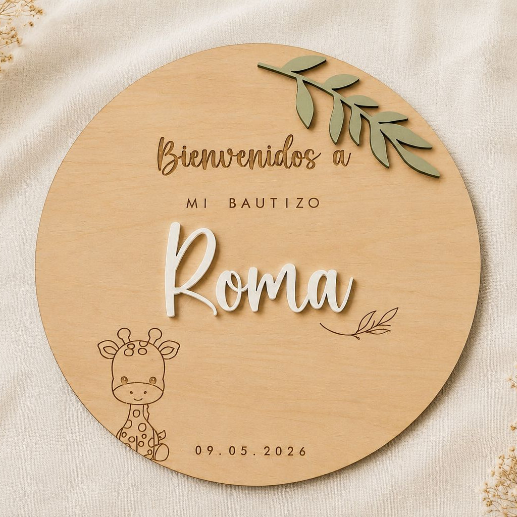 Placa de Bienvenida