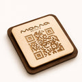 Soporte QR doble contrachapado doble