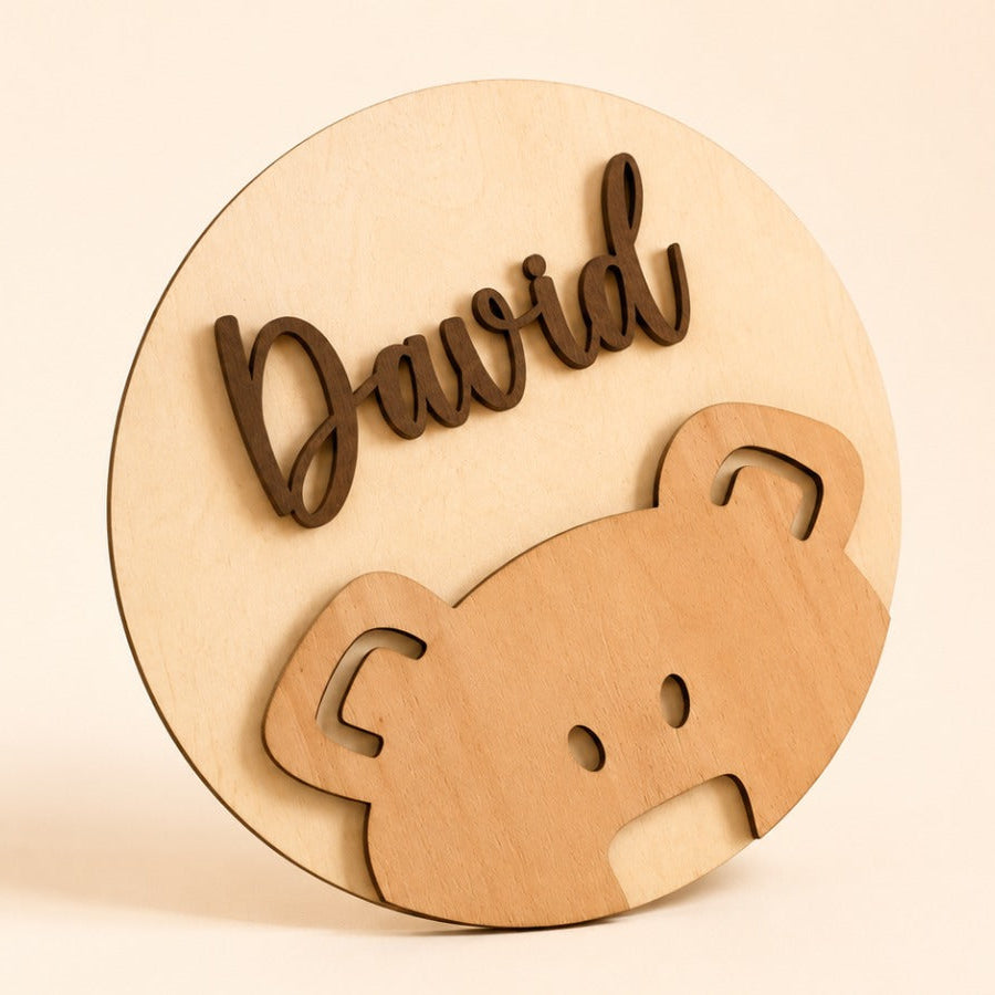 Placa decorativa infantil
