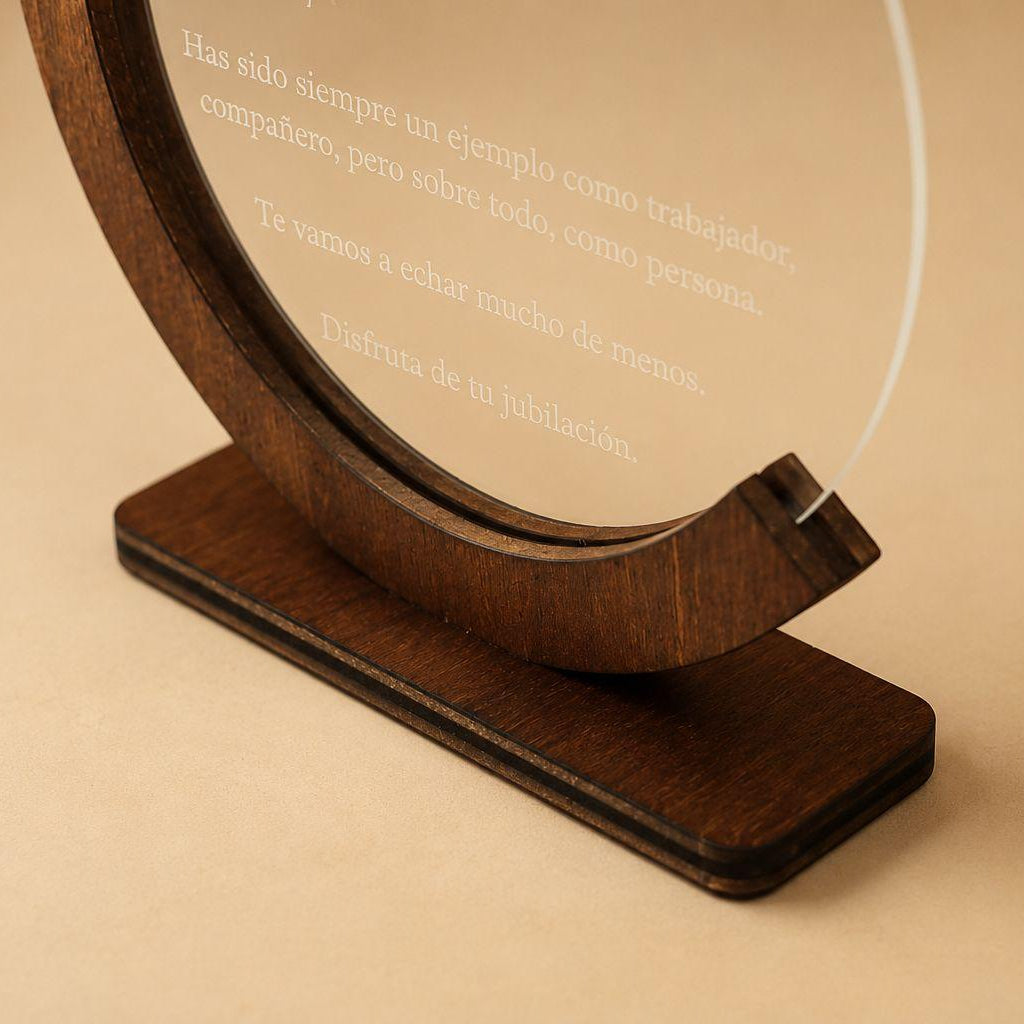 Placa conmemorativa personalizada