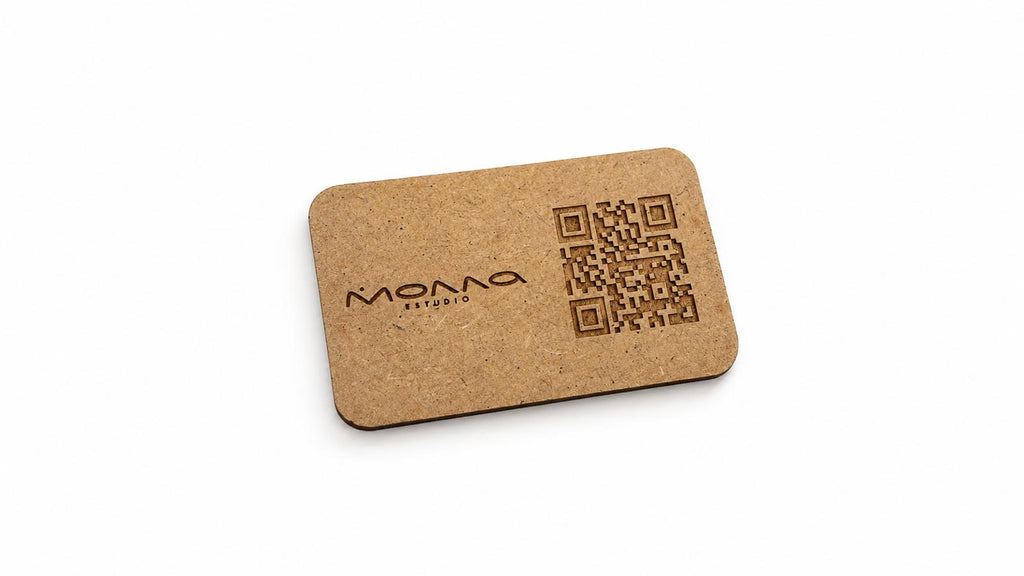 Soporte QR madera mdf