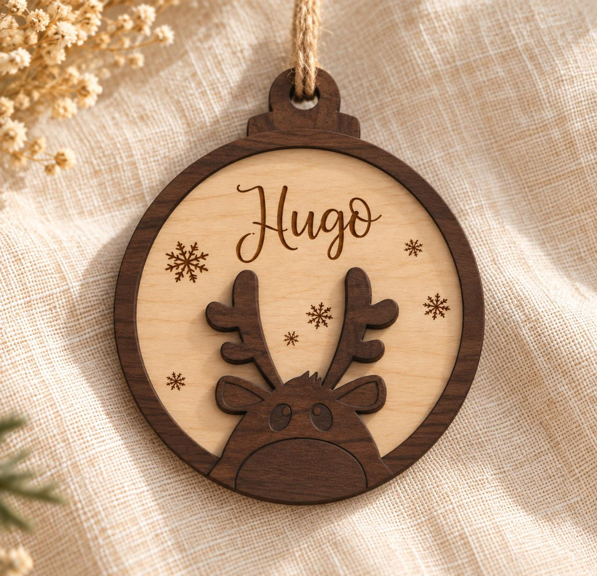 Bola navidad reno